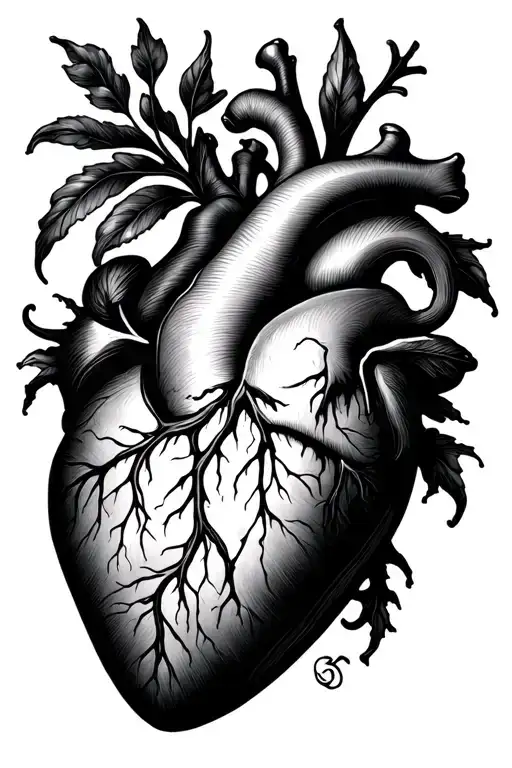 Annie Peter heart shape tattoo design idea