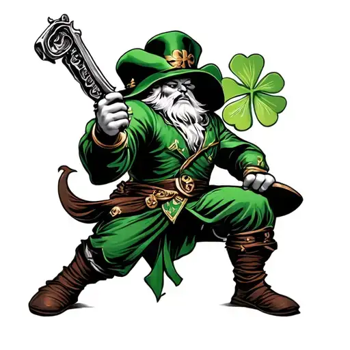 fighting irish tattoo design idea
