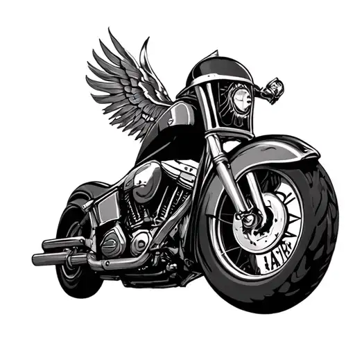 Harley Bar And Shield tattoo design idea