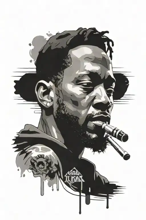 Kendrick Lamar all albums tattoo design idea
