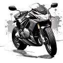 cars fast and furious motorbike  tattoo design idea