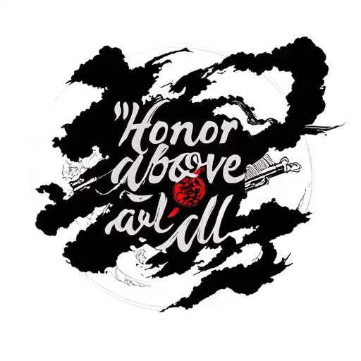 "Honor above all" Samurai Seppuku tattoo design idea