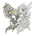 Three times tattoo design idea