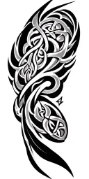 celtic tribal patterns tattoo design idea