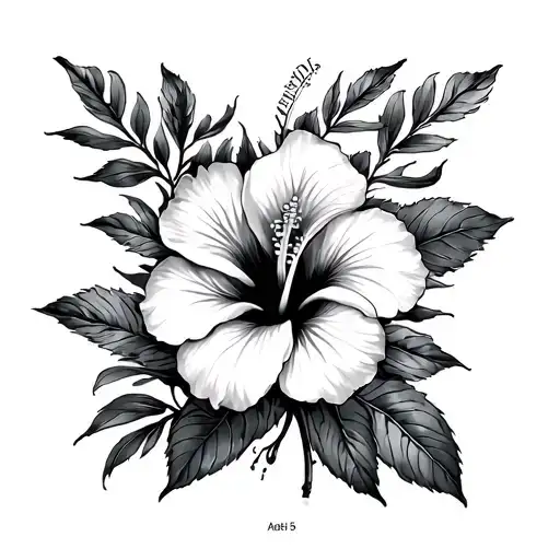 Dont make it perfect just let it be honest God is within her, she will not fail.“Psalm 46:5” make tht red Add hibiscu tattoo design idea