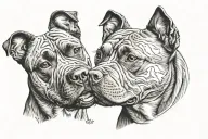 staffy tattoo design idea