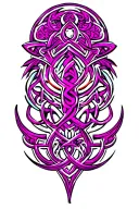 celtic mandala gemini sign tattoo design idea