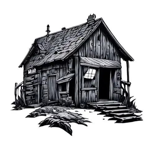 shed tattoo design idea