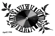 april 27, 1991 roman numerals tattoo design idea