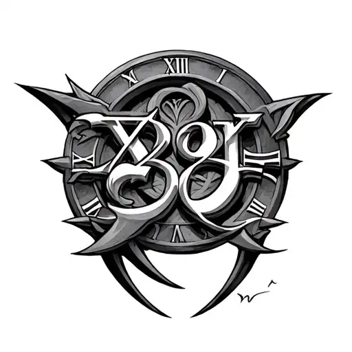 2004 Roman Numerals tattoo design idea