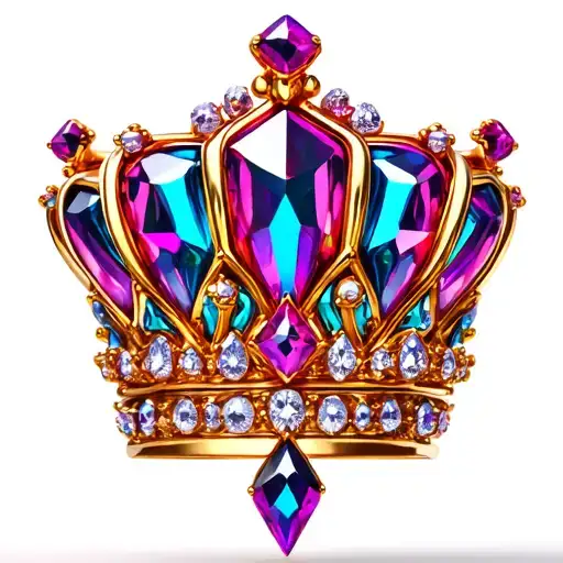 3d jewel crown jewels tattoo design idea