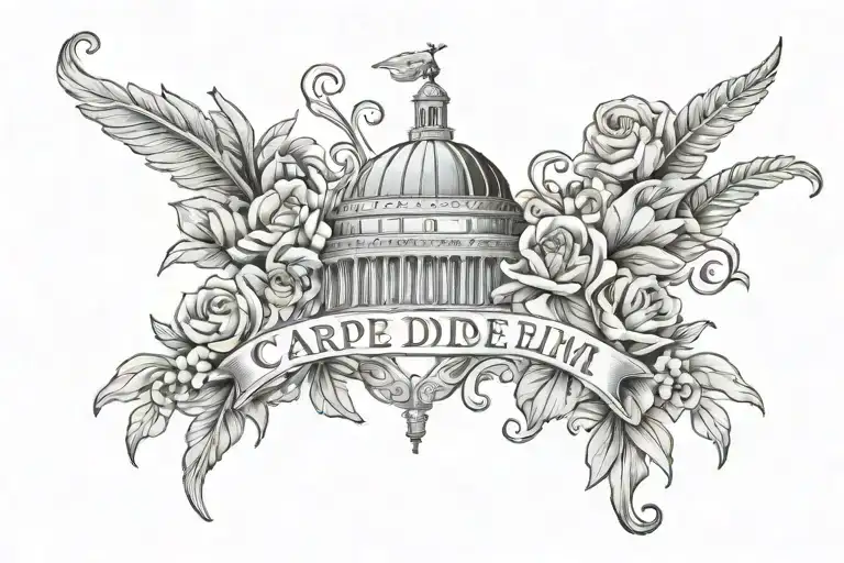 Carpe Diem 12/25/24 Rome tattoo tattoo design idea