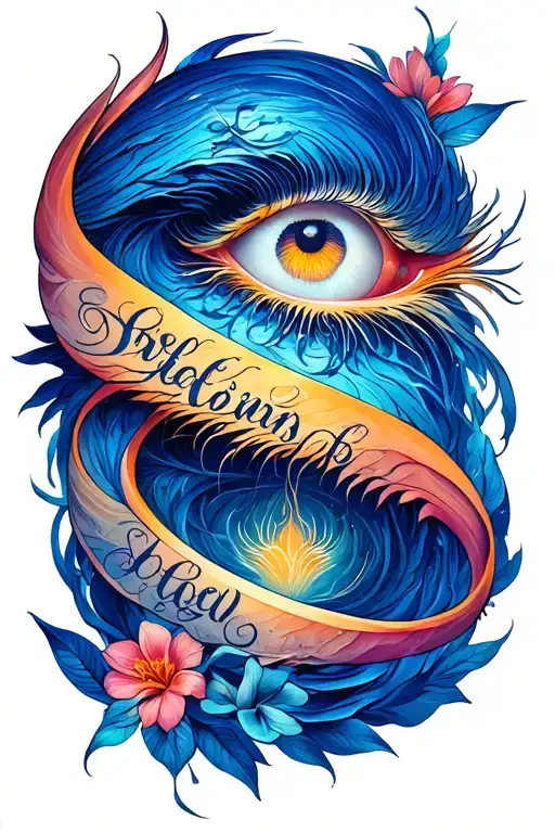 serafin written in script tattoo design idea