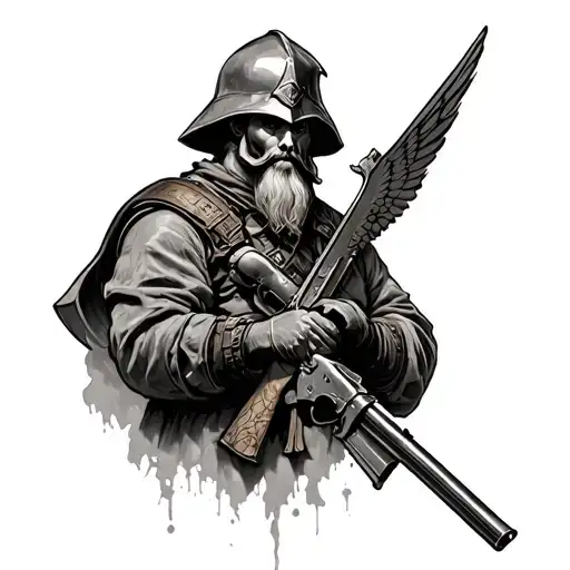 Soldier Of God tattoo design idea