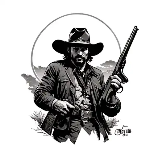 Red Dead Redemption tattoo design idea