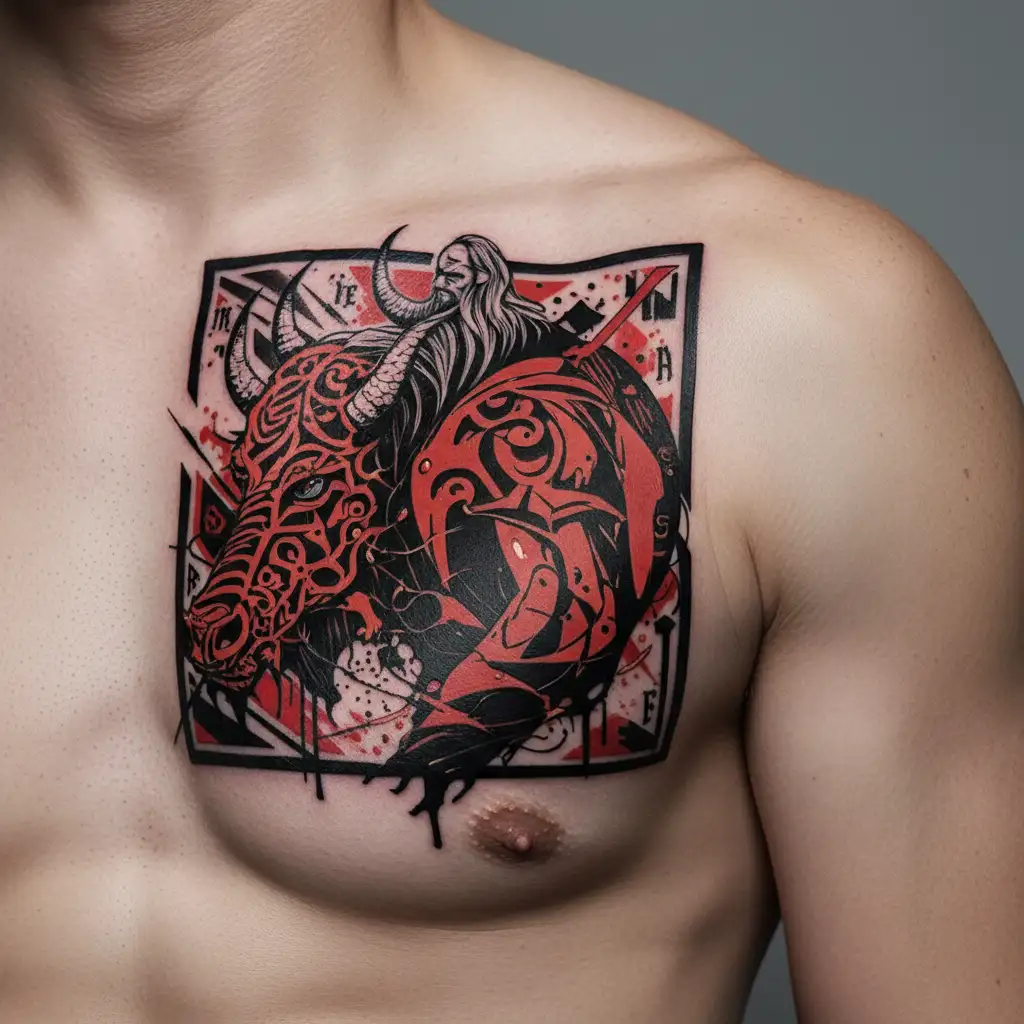 tyr Norse god tattoo design idea