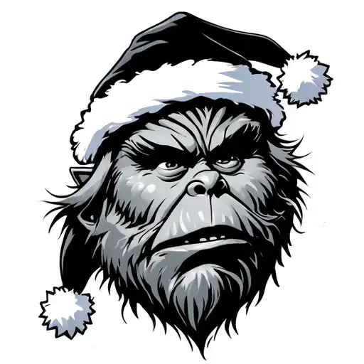 Father and son grinch hip hop  tattoo design idea