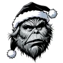 Father and son grinch hip hop  tattoo design idea