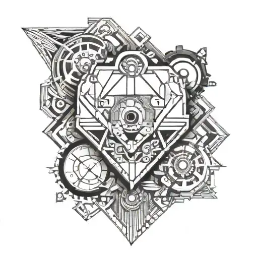 lies of p mechanic heart tattoo design idea
