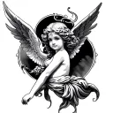 Cupid tattoo design idea
