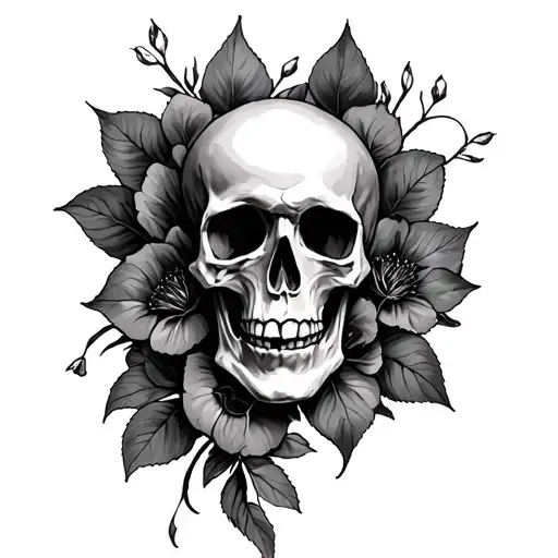 Life Death tattoo design idea