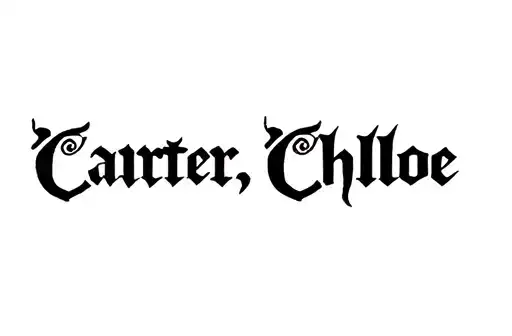 "Carter, Chloe " tattoo design idea