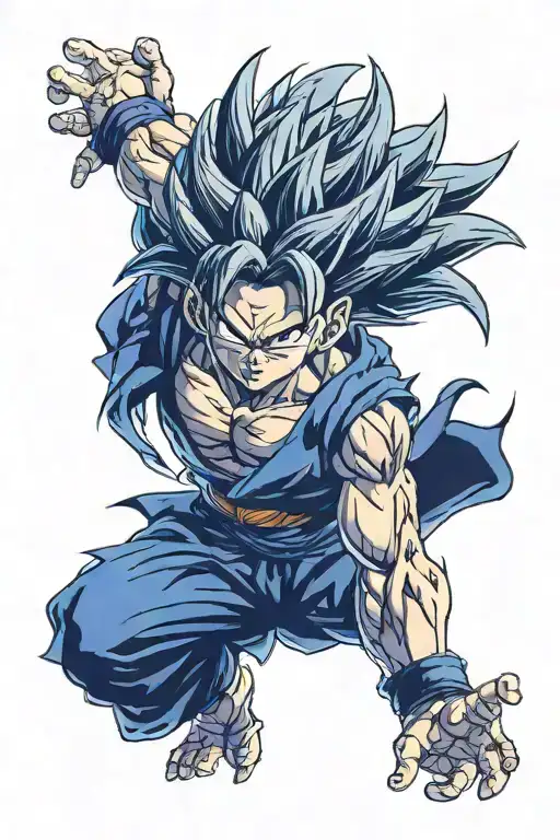 Gogeta Dragon Ball tattoo design idea