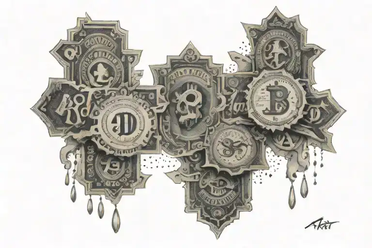 money over respect  tattoo design idea