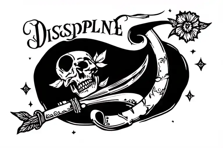 Discipline tattoo design idea