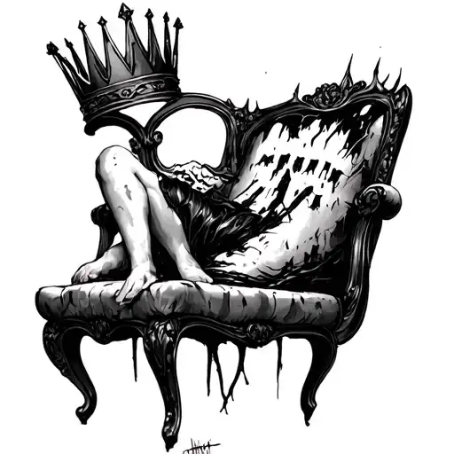 I wear this crown of thornsUpon my liar's chairFull of broken thoughtsI cannot repair tattoo design idea