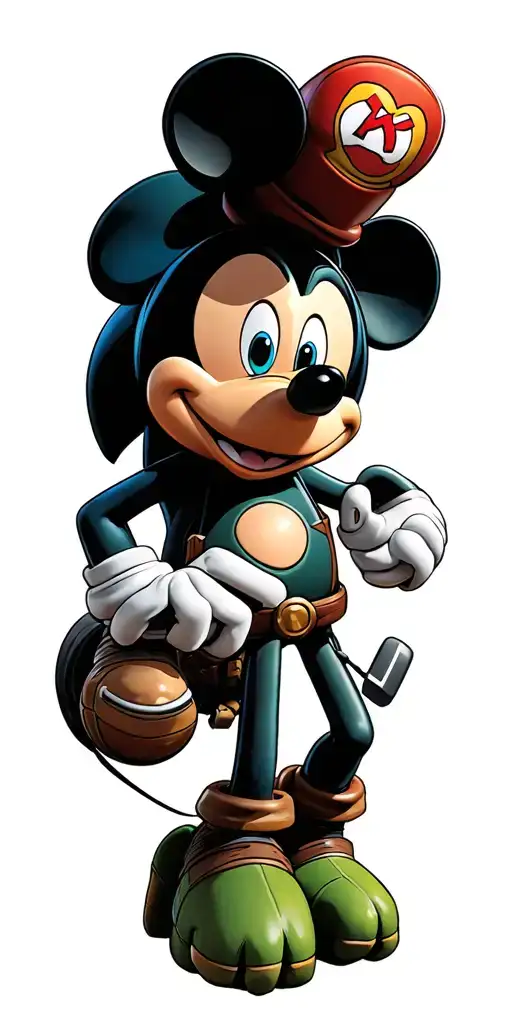 mickey mouse, ninja turtles, sonic the hedgehog, mario brothers, minecraft, toy story, Pixar cars, monsters inc. tattoo design idea