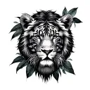 Jungle tattoo design idea