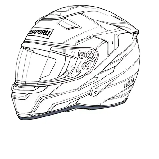 F1 Helmet tattoo design idea