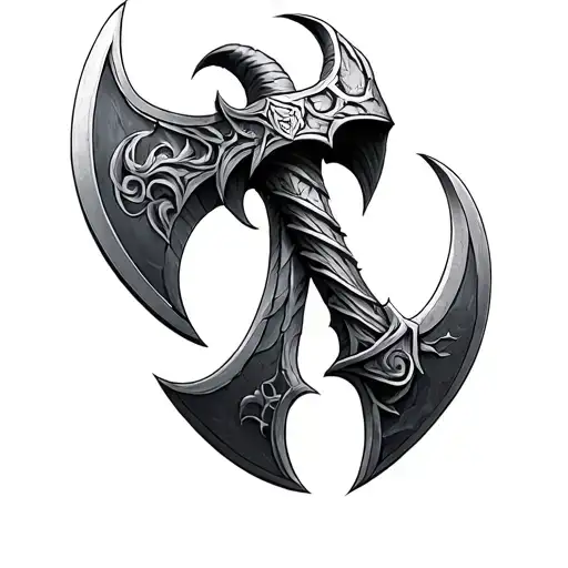 Leviathan Axe tattoo design idea