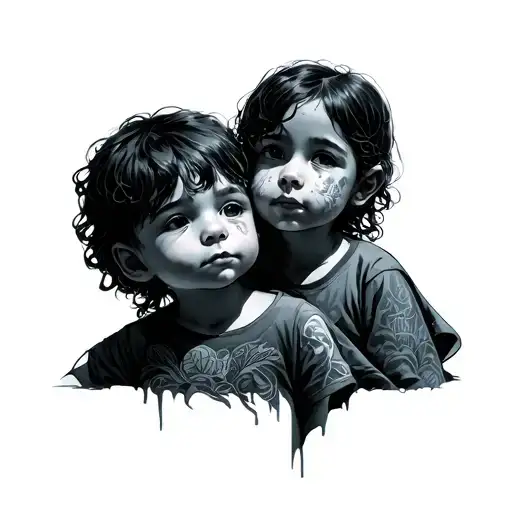 for them i'd risk it all my siblings keeper tattoo design idea