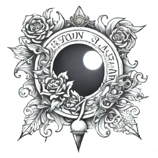 GOD'S PLAN with the sun tattoo design idea