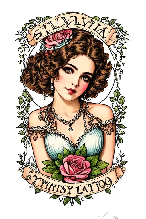 "sylvia" Chastity tattoo design idea