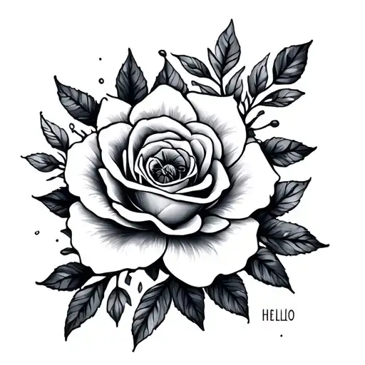 Hello beautiful tattoo design idea