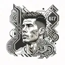 CR7 tattoo design idea