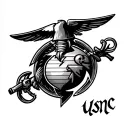 Usmc tattoo design idea