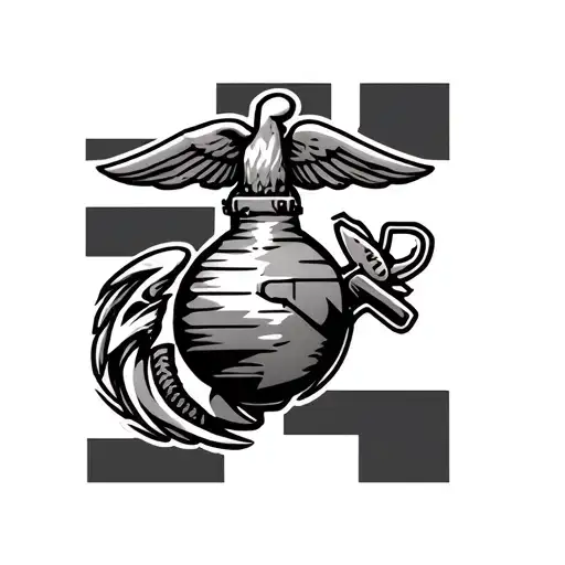 Usmc tattoo design idea