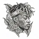 juice wrld 999 tattoo design idea