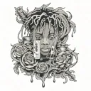 juice wrld 999 tattoo design idea