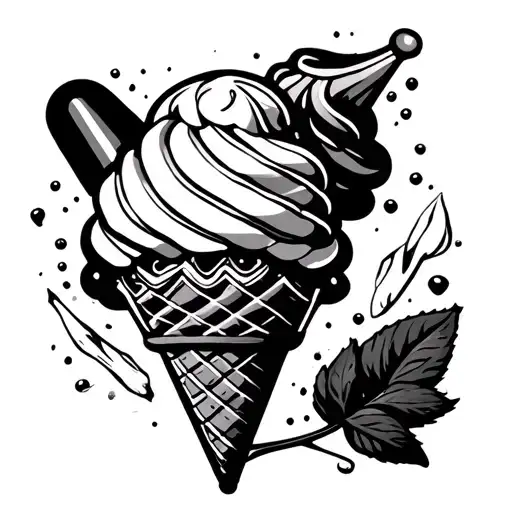 Davaar, Ice cream tattoo design idea