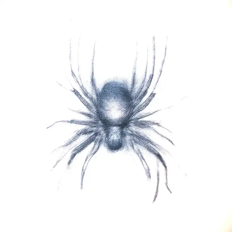 black widow spider tattoo design idea