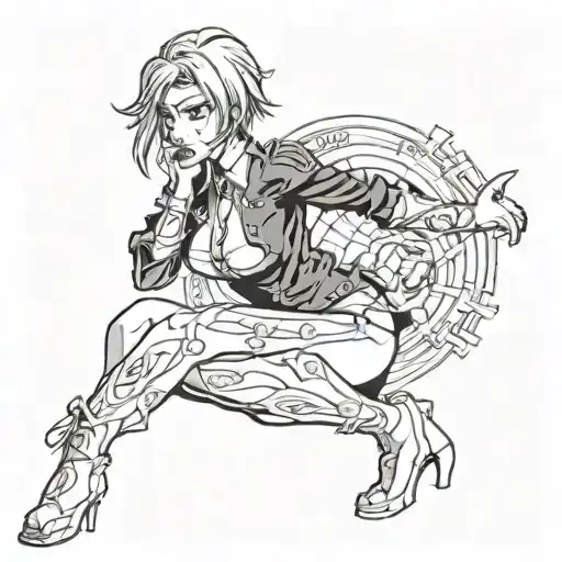 thick annie leonhart sexy nude tattoo design idea