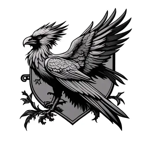 Pheonix family crest type tatoo tattoo design idea