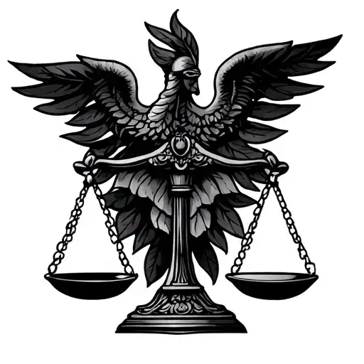  Libra zodiac symbol for a small ankle tattoo. The core image must feature the classic balance scale—two distinct pans tattoo design idea