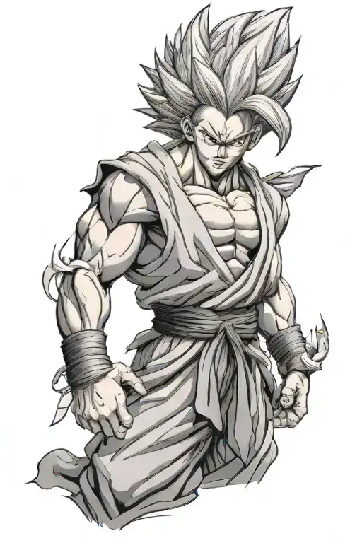 gogeta tattoo design idea