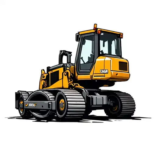 heavy equipment mechanic  tattoo design idea